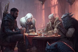 do fantasy dnd party for you