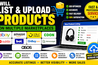 setup list product on ebay amazon noon cdon subito bol onbuy kleinanzeigen asos