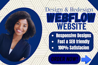 design and redesign fix your webflow website for ecommercestore business website