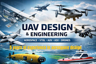 design and engineer uav, vtol, auv, asv aerodynamic analysis and unmanned system