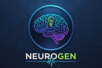 do creative brain  mind logo design