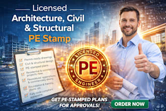 licensed architect civil and pe stamp on michigan