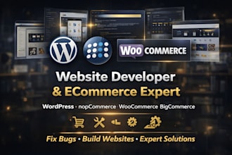 fix bug fix error website developer bigcommerce wordpress nopcommerce shopify