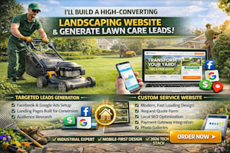 generate high quality lawn, landscaping, tree pool cleaning leads and website