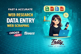 do accurate data entry, tally accounting and excel work