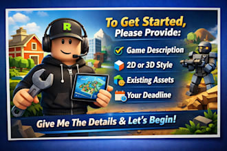 develop roblox game with obby simulator tycoon custom lua script roleplay game