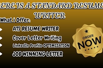 build a job winning resume, CV, and linkedin profile