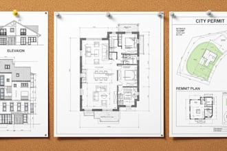 deliver revit autocad floor plans elevations permit ready drawings city approval