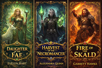 design fantasy sci fi book cover design or ebook cover