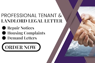 write a strong tenant complaint or repair request letter to landlord
