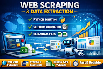 do web scraping, data extraction and web data collection