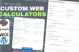 build a custom web calculator or interactive tool