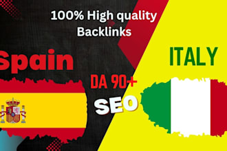 create high quality spain, italy dofollow backlinks, SEO link building