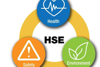prepare safety manual, site specific safety and environmental plans