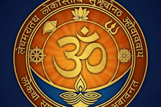 design a meaningful and spiritual hindu logo for your brand or organization