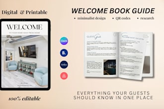 create a custom welcome book for your airbnb guests rentals