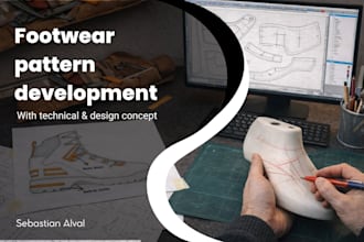 develop technical footwear patterns ready for prototyping