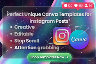 design trending unique canva templates for instagram posts