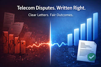 draft telecom dispute letters, refund requests, dispute resolution documents