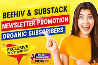 do substack promotion, substack newsletter, organic substack subscribers growth