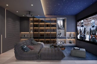 recreate 3d interior design,furniture decor,multi color ceiling,space layout,skp