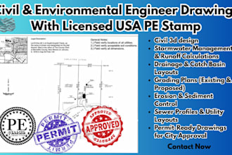 do grading plan, erosion control, site plan and utility plan