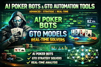 build ai poker bots, gto models and real time poker automation tools