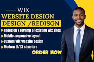 design, redesign wix website, wix online store, landing page wesite, wix website