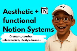 design an aesthetic notion system for personal brands and creators