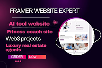 fix and design framer web3 real estate framer ai startup saas coaches website