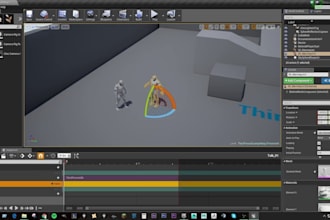 do ui ux design, hud, menus, and animation for unity or unreal engine game