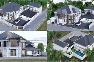 redesign your house facade with realistic 3d visualization