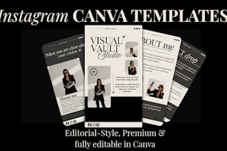 design minimalist canva instagram templates for your brand