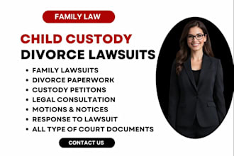 be your family law attorney and paralegal