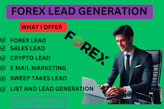 do professional forex lead, crypto lead, binance lead for any country