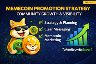 provide memecoin promotion strategy and community growth,