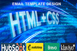 mail chimp newsletter template designer  specialist
