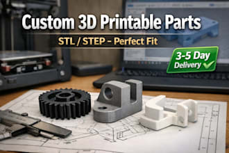 design custom 3d printable replacement parts sti step