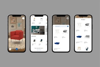 create smart ar furniture app, ai interior planning app, material calculator app