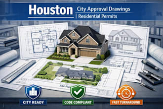 prepare city approval drawings for residential projects in houston texas