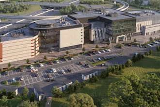 revitalize 3d retail complex,commercial building exterior, urban layout plan,skp