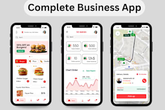 develop a complete multi vendor business app with admin and delivery panel