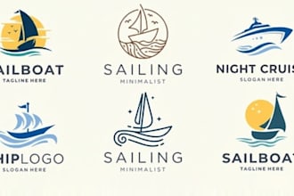 do professional marine, boat, yacht, shipping brand for your business