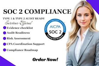 prepare soc 1 and soc 2 audit report compliance for startups and saas companies