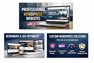 build a professional wordpress website for USA and UK businesses