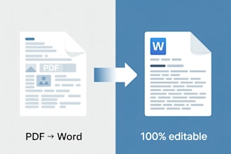 manually convert scanned PDF to editable word with perfect formatting