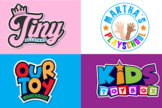 do professional kids,baby,daycare,childcare,toys shop logo or any graphic