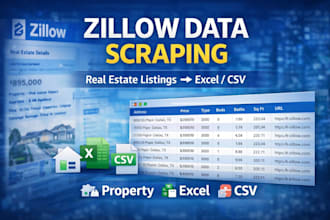 scrape data from zillow