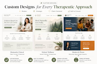 design a secure therapy and counseling website for your private practice
