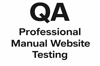 provide manual website testing with clear bug reports
